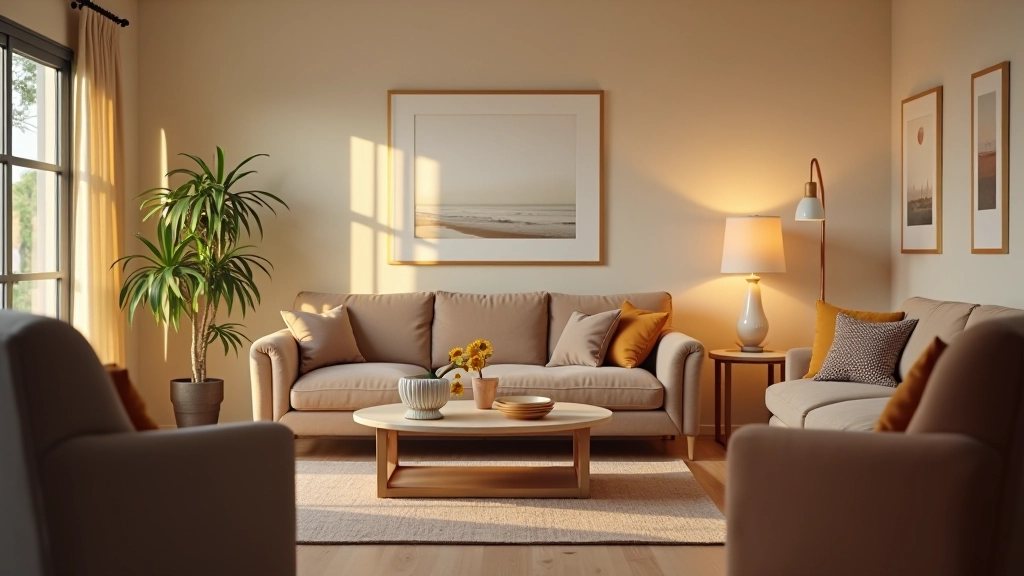 Comfortable living room with supportive seating